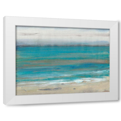 Seashore II White Modern Wood Framed Art Print by OToole, Tim