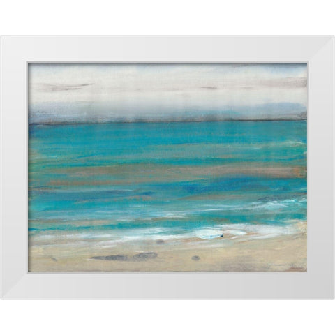 Seashore II White Modern Wood Framed Art Print by OToole, Tim