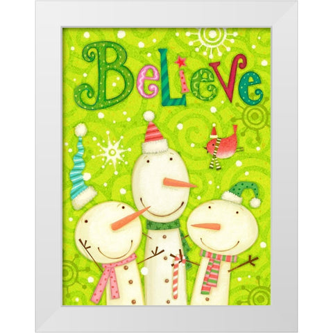 Bright Believe I White Modern Wood Framed Art Print by Eisner, Viv