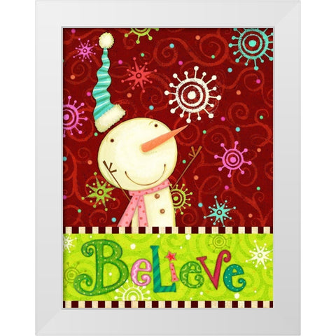 Bright Believe II White Modern Wood Framed Art Print by Eisner, Viv