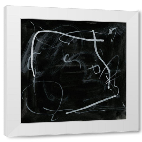 Erase I White Modern Wood Framed Art Print by Wang, Melissa