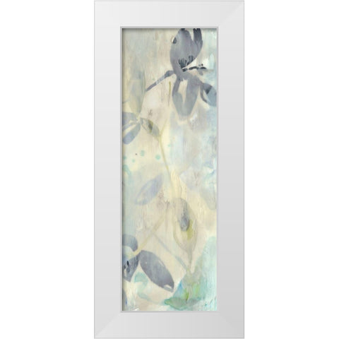 Veiled Flowers II White Modern Wood Framed Art Print by Goldberger, Jennifer
