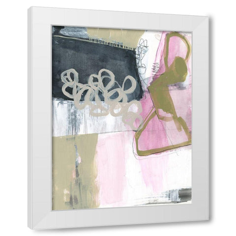 Olive Marks I White Modern Wood Framed Art Print by Goldberger, Jennifer