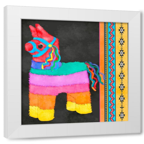 PiÃ±ata Party I White Modern Wood Framed Art Print by Reynolds, Jade