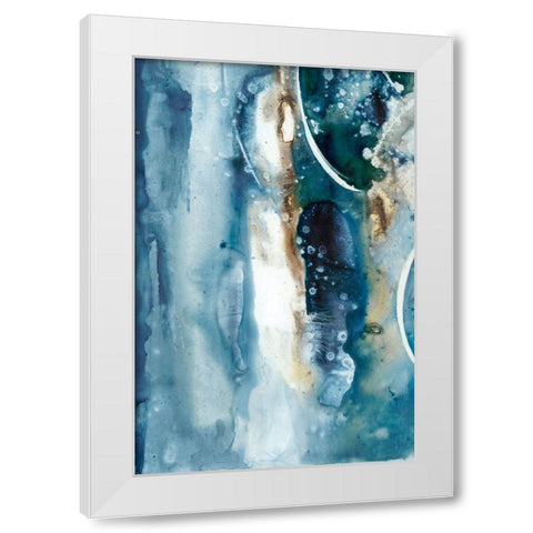 Peaceful Calm I White Modern Wood Framed Art Print by Combs, Joyce