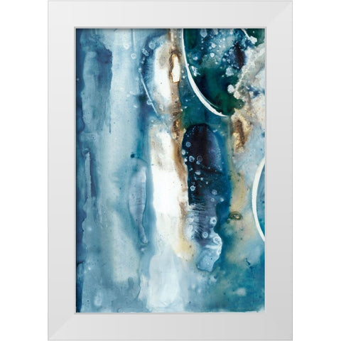 Peaceful Calm I White Modern Wood Framed Art Print by Combs, Joyce
