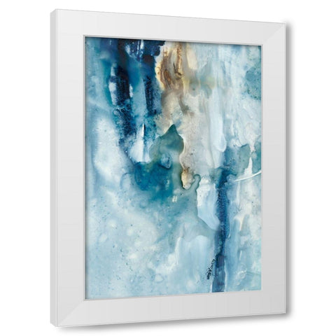 Peaceful Calm III White Modern Wood Framed Art Print by Combs, Joyce