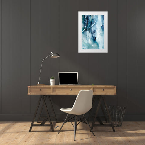 Peaceful Calm IV White Modern Wood Framed Art Print by Combs, Joyce