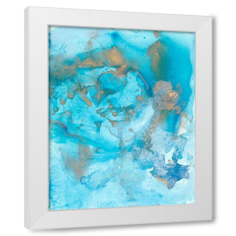 Aquarium I White Modern Wood Framed Art Print by Combs, Joyce