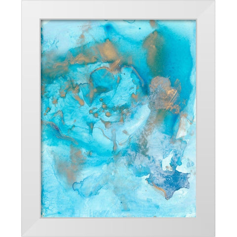 Aquarium I White Modern Wood Framed Art Print by Combs, Joyce