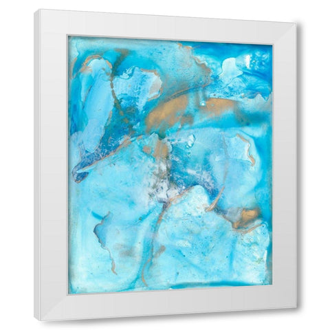 Aquarium II White Modern Wood Framed Art Print by Combs, Joyce