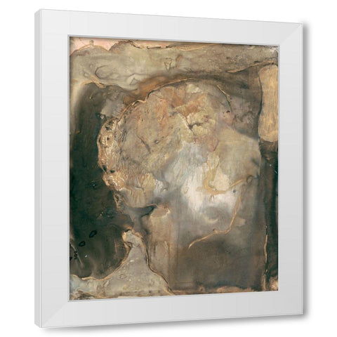 Ancient Rock II White Modern Wood Framed Art Print by Combs, Joyce