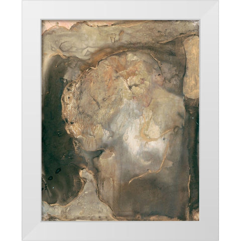Ancient Rock II White Modern Wood Framed Art Print by Combs, Joyce