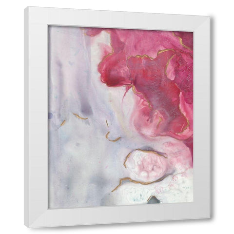Magenta Dream II White Modern Wood Framed Art Print by Combs, Joyce
