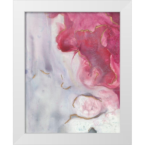 Magenta Dream II White Modern Wood Framed Art Print by Combs, Joyce