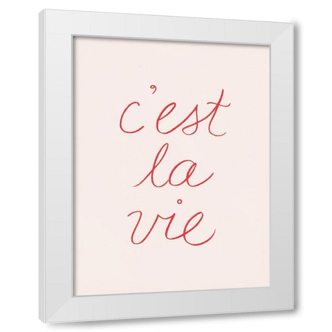 En France I White Modern Wood Framed Art Print by Borges, Victoria