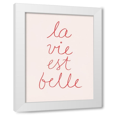 En France V White Modern Wood Framed Art Print by Borges, Victoria