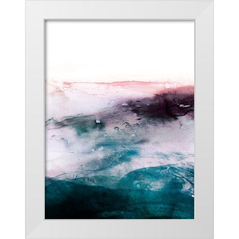 Amethyst Vista I White Modern Wood Framed Art Print by Borges, Victoria