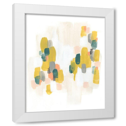 Verdant Spectrum I White Modern Wood Framed Art Print by Vess, June Erica