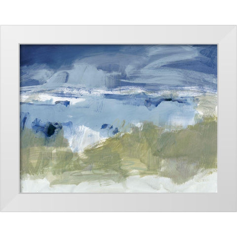 Eastern Winds II White Modern Wood Framed Art Print by Long, Christina