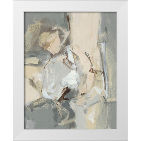 Left Bank II White Modern Wood Framed Art Print by Long, Christina
