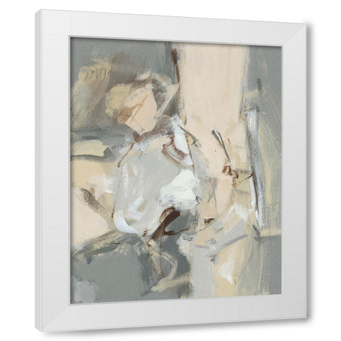 Left Bank II White Modern Wood Framed Art Print by Long, Christina