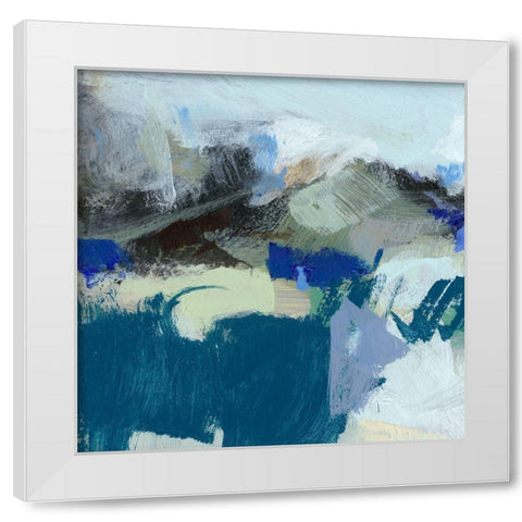 Moon I White Modern Wood Framed Art Print by Long, Christina