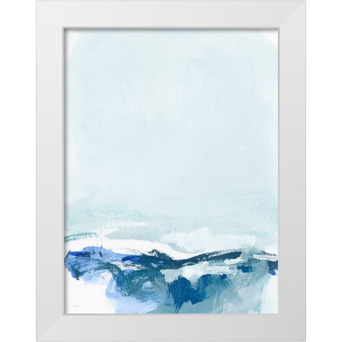 Coastal III White Modern Wood Framed Art Print by Long, Christina