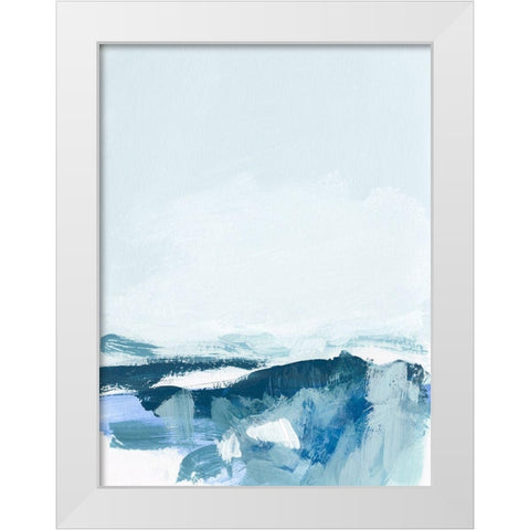Coastal IV White Modern Wood Framed Art Print by Long, Christina