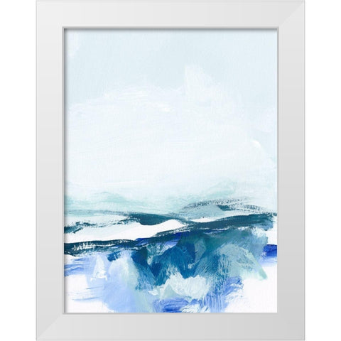 Coastal VI White Modern Wood Framed Art Print by Long, Christina