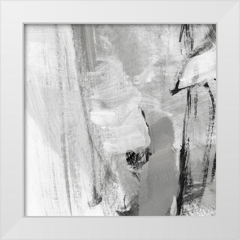 Soft Grey II White Modern Wood Framed Art Print by Long, Christina