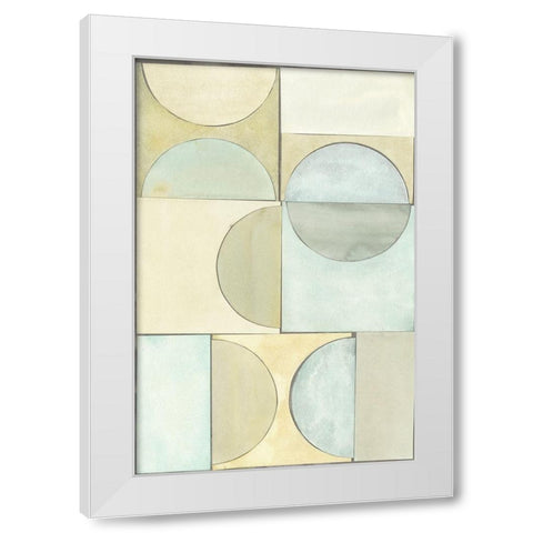 Lacuna Study I White Modern Wood Framed Art Print by Stramel, Renee W.