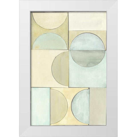 Lacuna Study I White Modern Wood Framed Art Print by Stramel, Renee W.