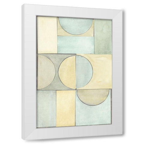 Lacuna Study II White Modern Wood Framed Art Print by Stramel, Renee W.