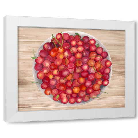 Bowls of Fruit IV White Modern Wood Framed Art Print by Ludwig, Alicia