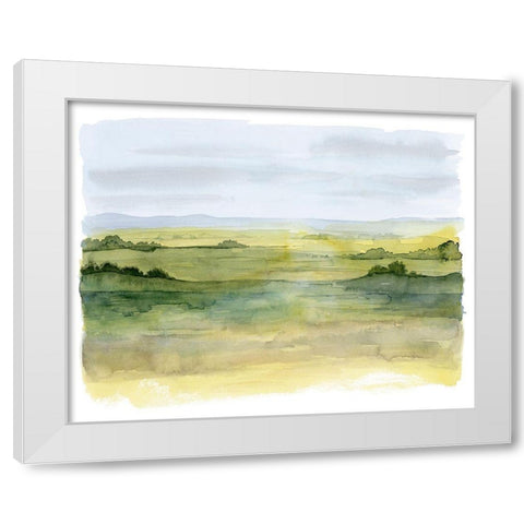Golden Strata II White Modern Wood Framed Art Print by Popp, Grace