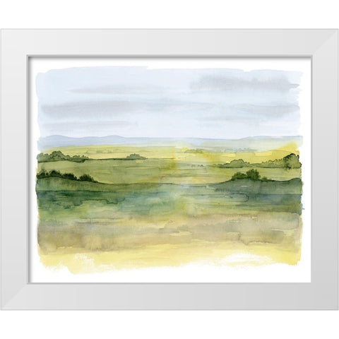 Golden Strata II White Modern Wood Framed Art Print by Popp, Grace