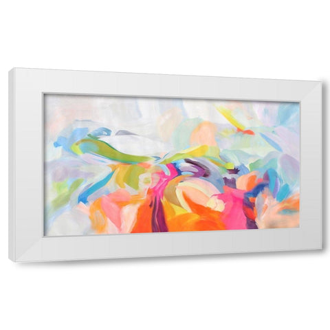 Dynamic Perseverance White Modern Wood Framed Art Print by Orlov, Irena