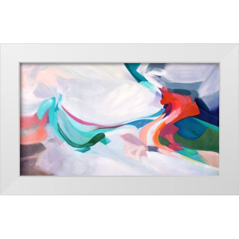 Moments of Reality White Modern Wood Framed Art Print by Orlov, Irena