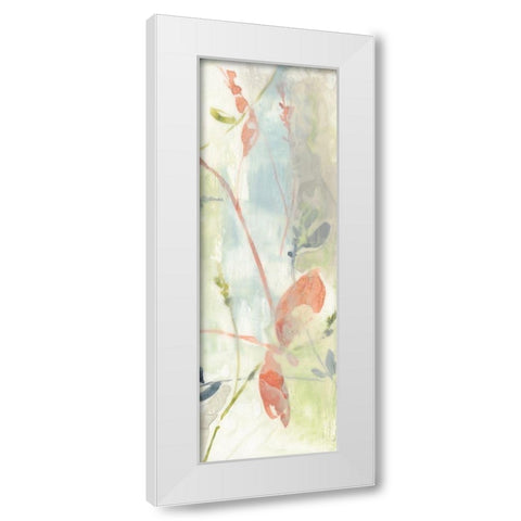 Obscured Flowers II White Modern Wood Framed Art Print by Goldberger, Jennifer