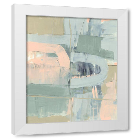 Color Block Pastels I White Modern Wood Framed Art Print by Goldberger, Jennifer