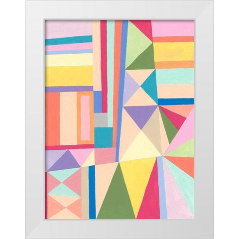 Confetti Structure II White Modern Wood Framed Art Print by Galapon, Nikki