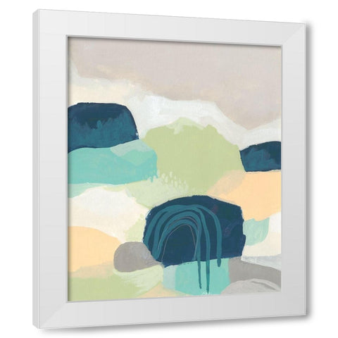 Brenner Pass I White Modern Wood Framed Art Print by Vess, June Erica