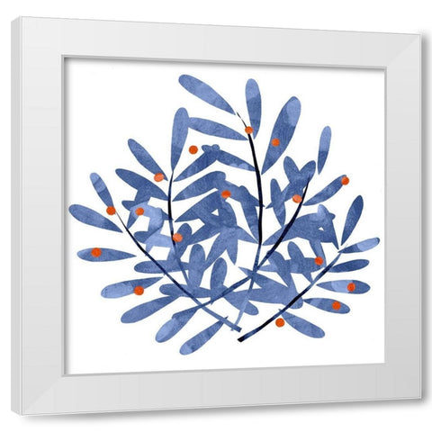 Botanical Impressions II White Modern Wood Framed Art Print by Scarvey, Emma