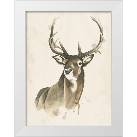 Watchful Woods I White Modern Wood Framed Art Print by Popp, Grace