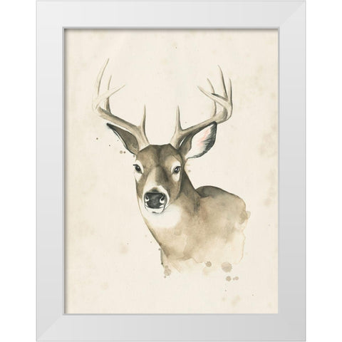 Watchful Woods II White Modern Wood Framed Art Print by Popp, Grace
