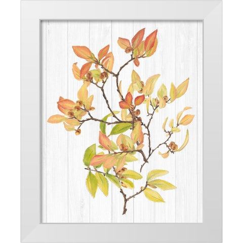 Sweet Foliage III White Modern Wood Framed Art Print by Miller, Dianne
