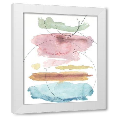 Desert Series I White Modern Wood Framed Art Print by Delamater, Rob