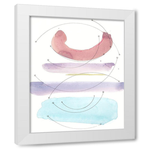 Desert Series III White Modern Wood Framed Art Print by Delamater, Rob