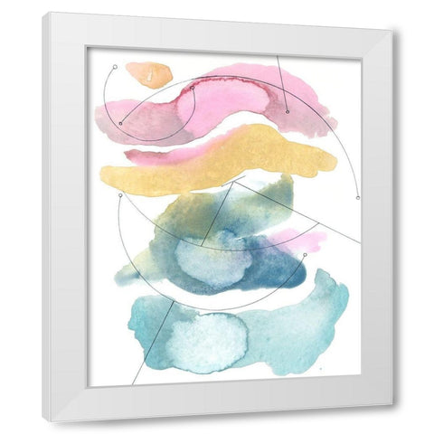 Desert Series VII White Modern Wood Framed Art Print by Delamater, Rob